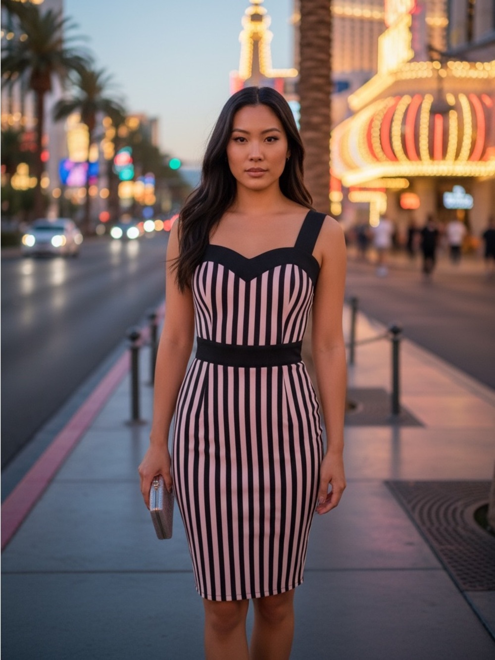 Chic Striped Bodycon Dress - A Perfect Blend of Elegance and Edge